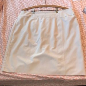 White pencil skirt